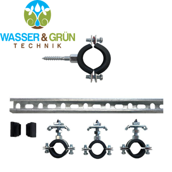 Wandhalterungen - fertige Sets für Verteiler mit Kugelhähnen und Ventilverteiler 1"